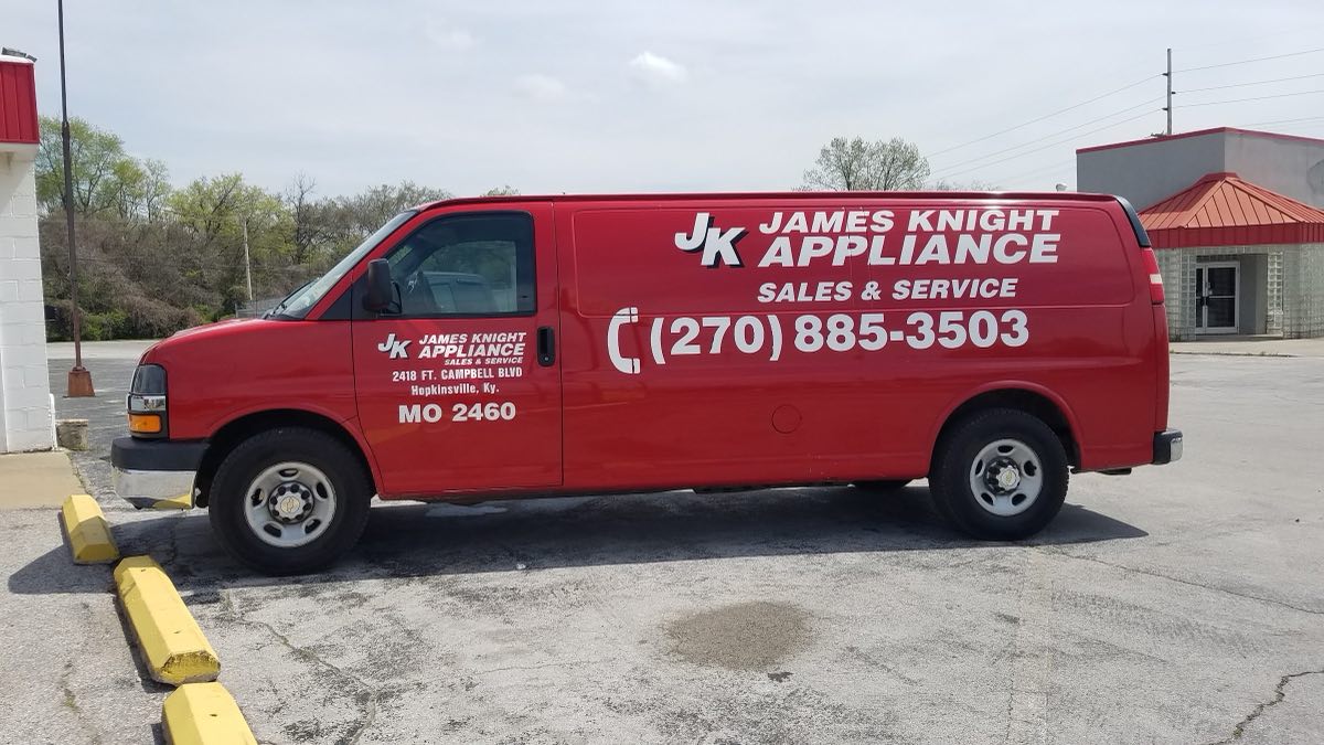 James Knight Appliance Sales & Service service van